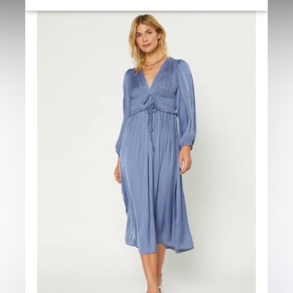Current Air Dusty Blue Maxi Dress